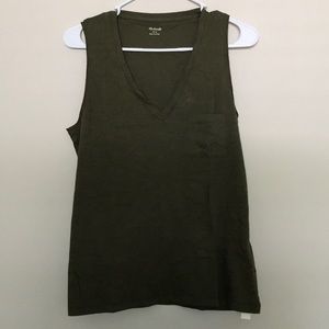 NWT Madewell V-neck pocket tank (S)